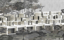 9000032 La Maqueta Night (450 × 280 cm) Random Archist Mural by Coordonné