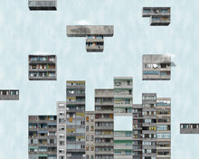 9000040 Tetris Sunrise (350 × 280 cm) Random Archist Mural by Coordonné
