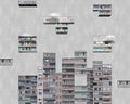Tetris Rainy (350 × 280 cm) Random Archist Mural by Coordonné