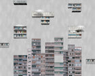 9000042 Tetris Rainy (350 × 280 cm) Random Archist Mural by Coordonné