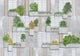 Vertical Forest Blue Random Archist Mural by Coordonné