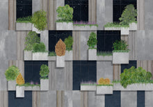 9000061 Vertical Forest Night Random Archist Mural by Coordonné
