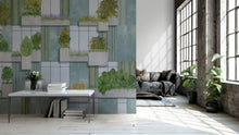 9000062 Vertical Forest Grey Random Archist Mural by Coordonné