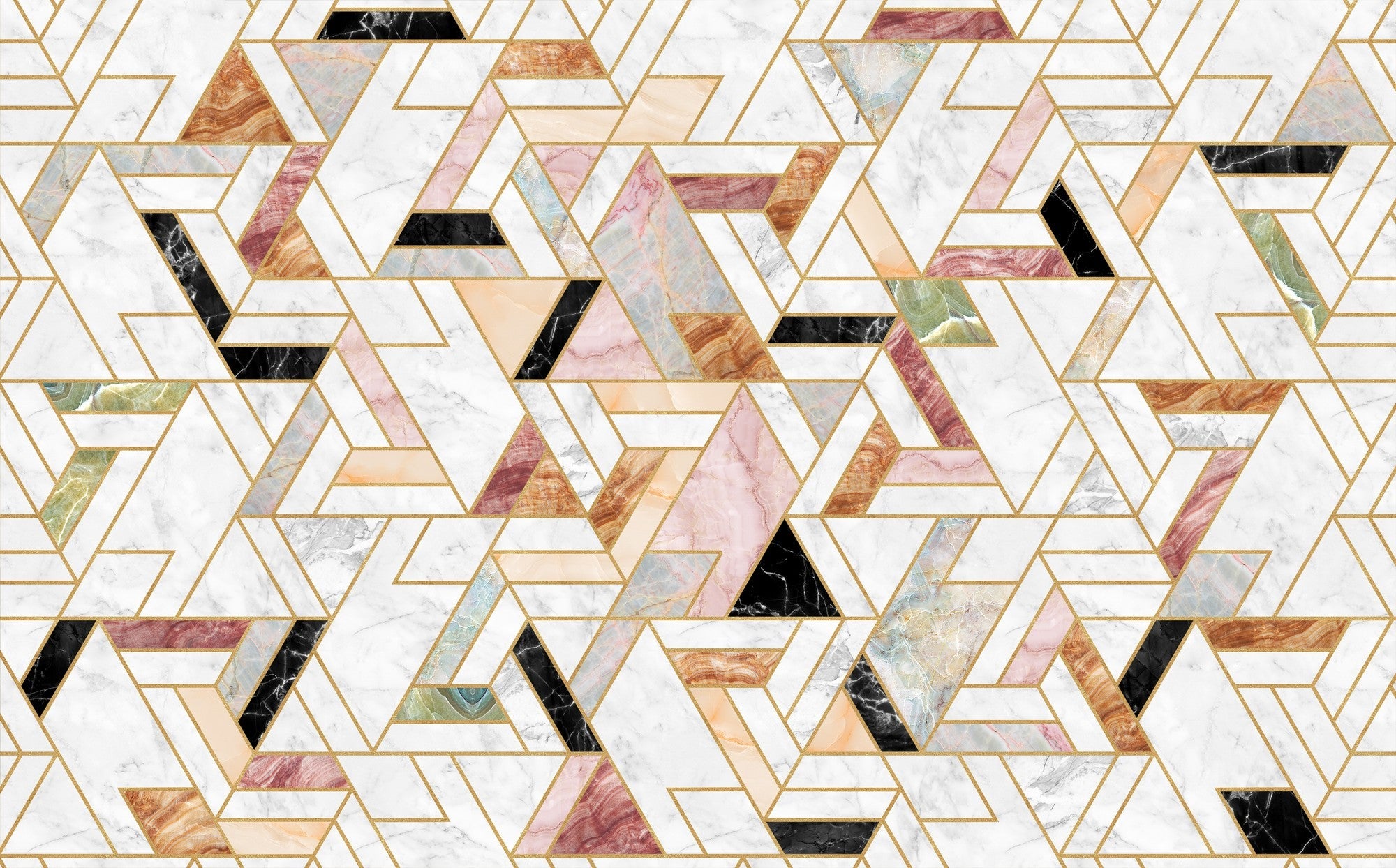 9000090 Malla Coralina (450 × 280 cm) Random Archist Mural by Coordonné