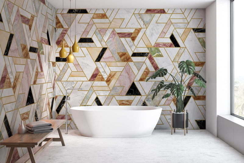 9000090 Malla Coralina (450 × 280 cm) Random Archist Mural by Coordonné
