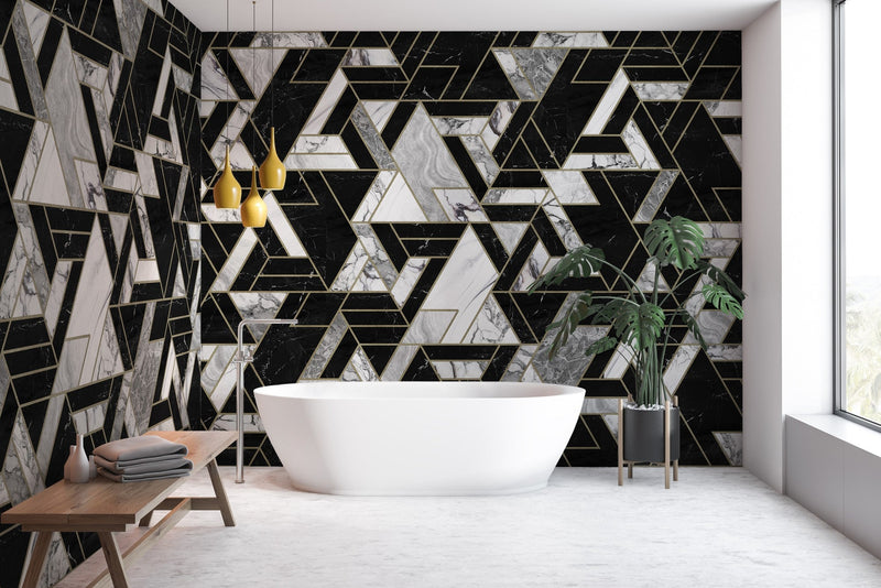 9000091 Malla Marquina (450 × 280 cm) Random Archist Mural by Coordonné
