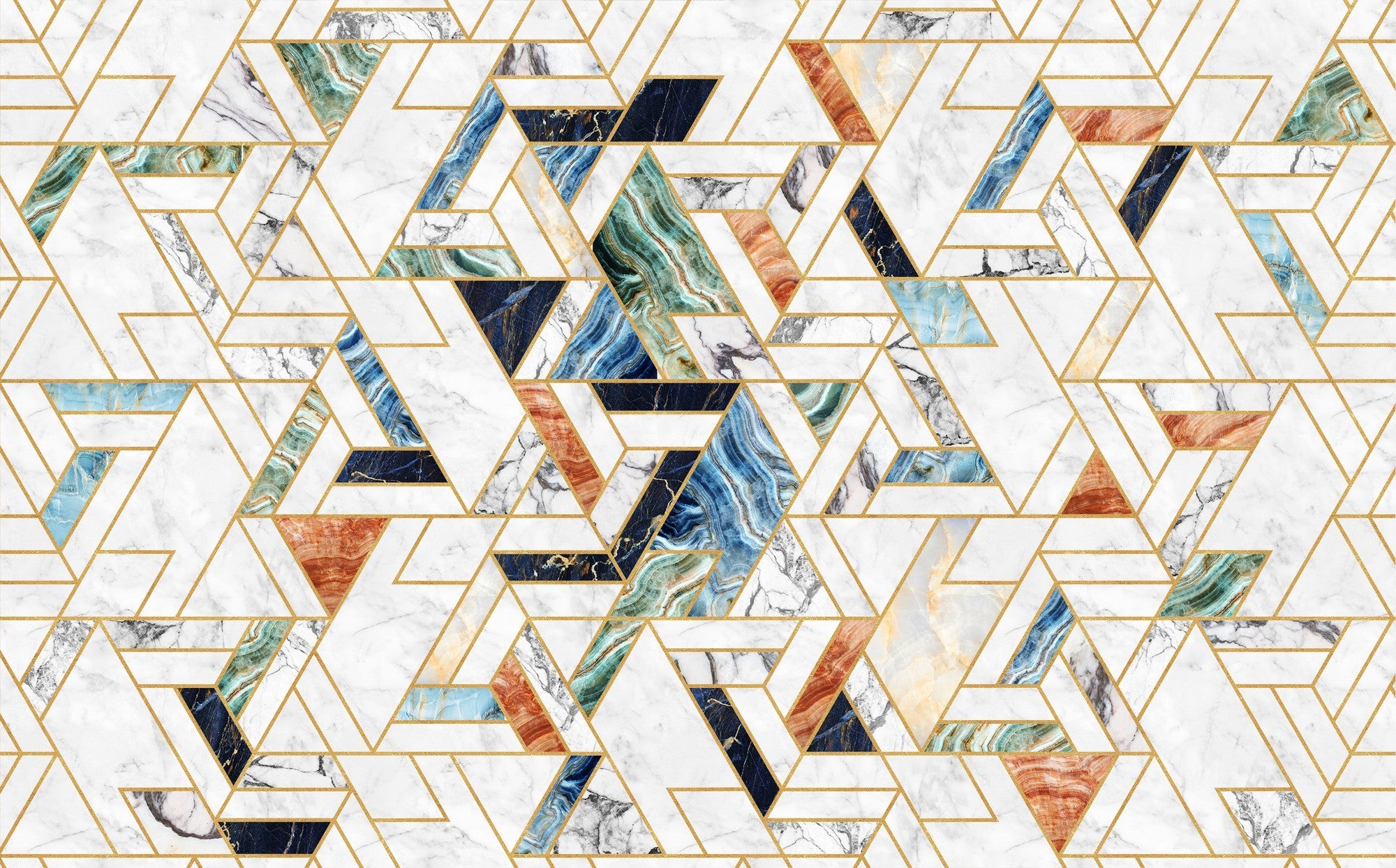 9000093 Malla Lazurita (450 × 280 cm) Random Archist Mural by Coordonné