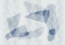9000204 Shapes Blue Random Archist Mural by Coordonné