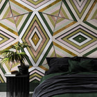 9000400 Rubik Olive (450 × 280 cm) Random Archist Mural by Coordonné
