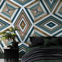 9000402 Rubik Gold (450 × 280 cm) Random Archist Mural by Coordonné