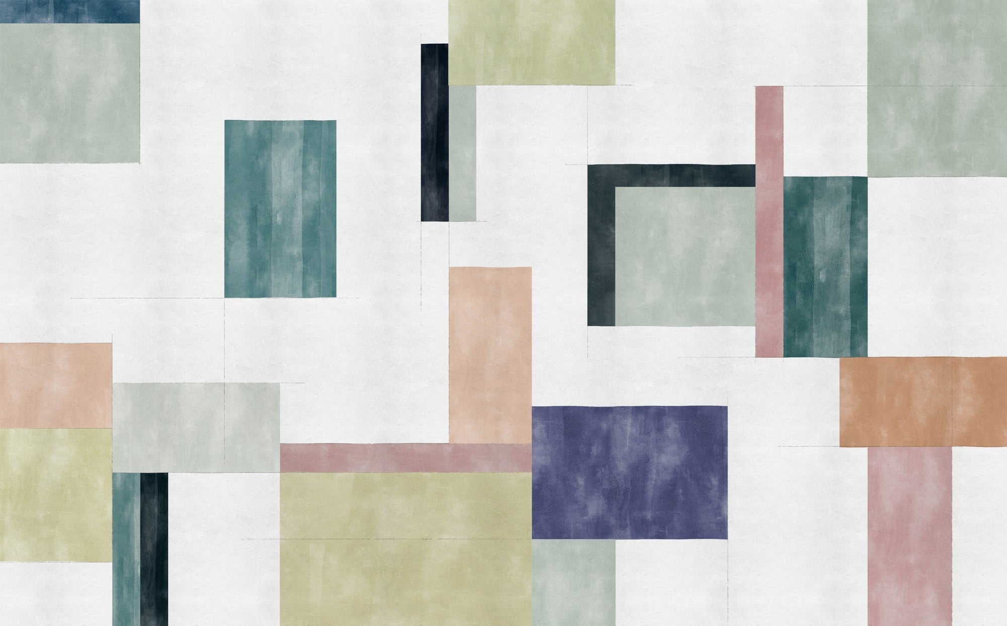 9000500 Color Study Multi (450 × 280 cm) Random Archist Mural by Coordonné