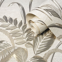 GB 9009 Palma Leaf Mocha and Champange Wallpaper By Belgravia Zambaiti Parati