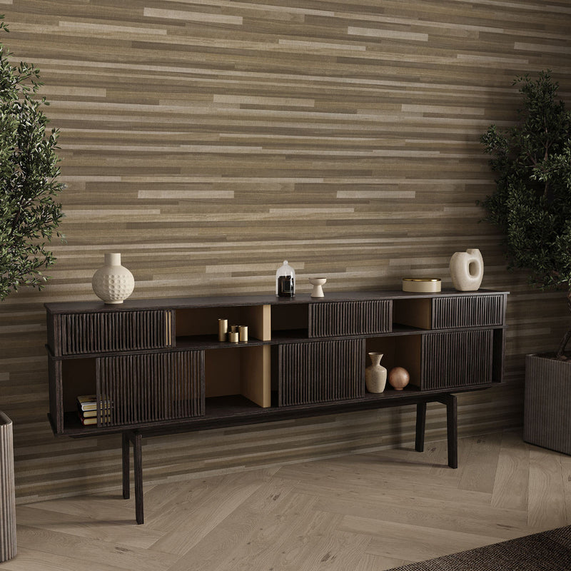 GB 9012 Palma Wood Mocha and Champagne Wallpaper By Belgravia Zambaiti Parati