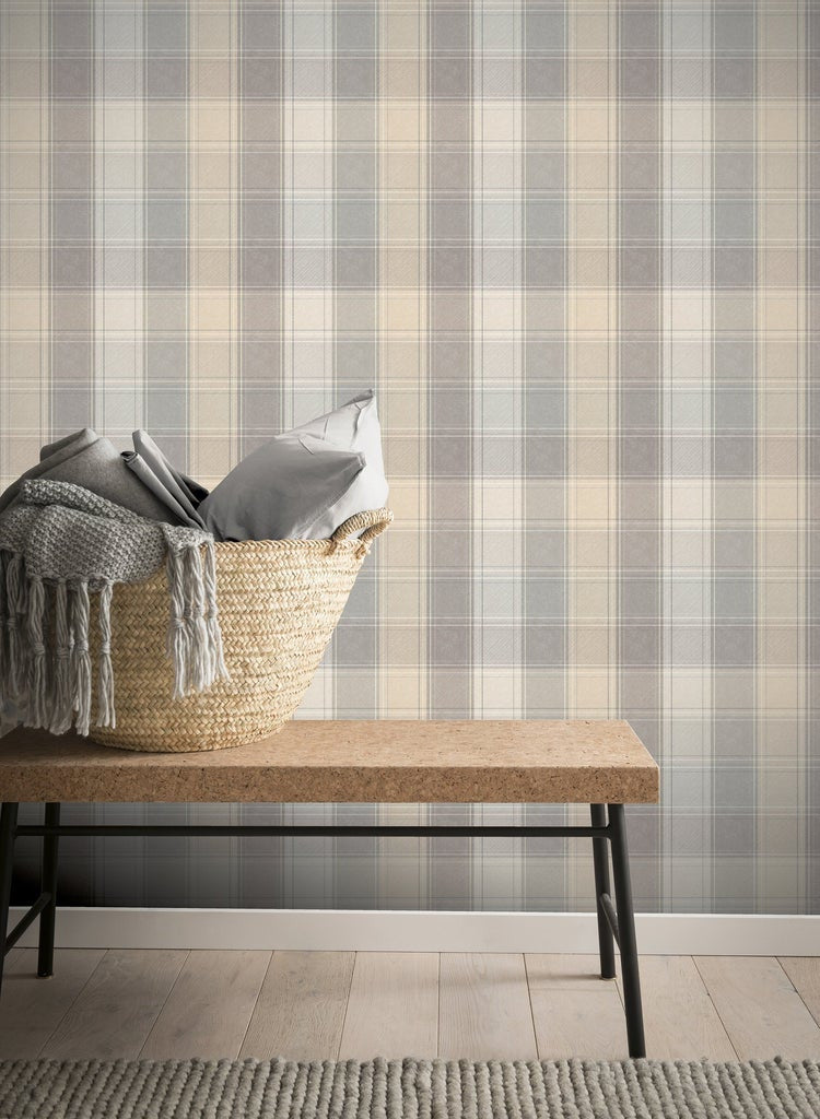 901902 Country Check Wallpaper By Arthouse