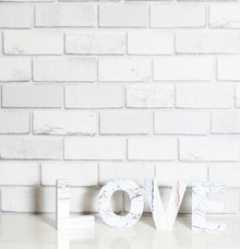 902009 Diamond White Brick Wallpaper By Arthouse
