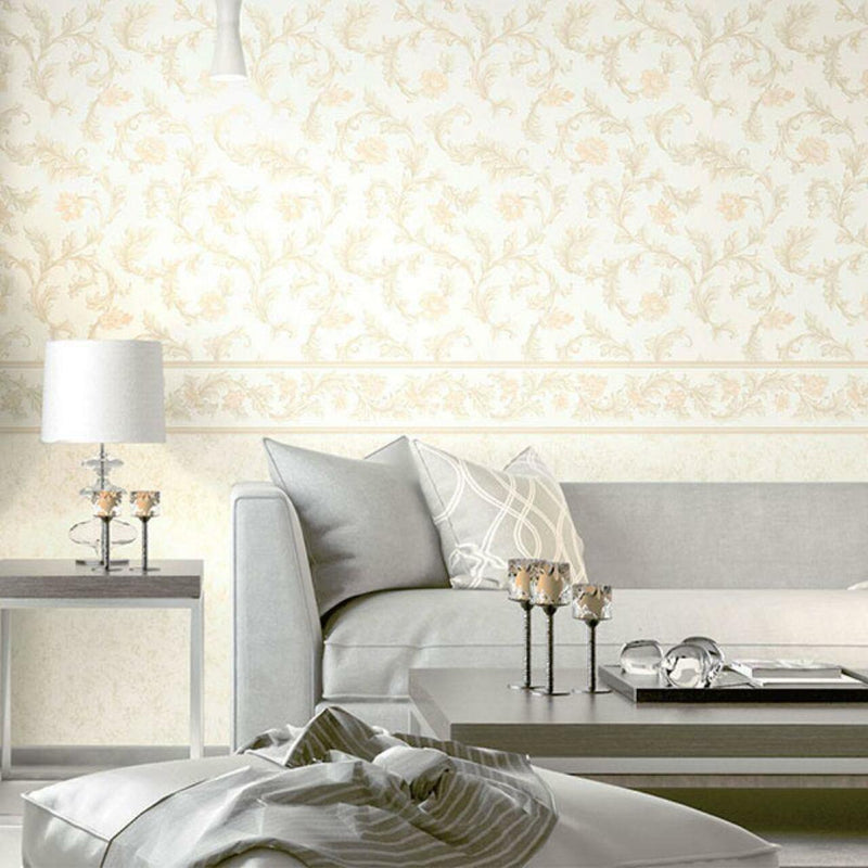 90201 Neapolis 3 Silk Trailing Floral Wallpaper by Galerie