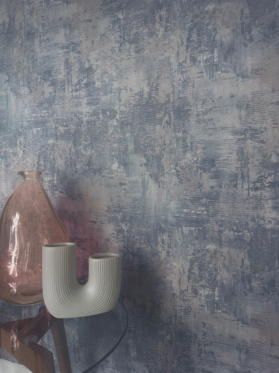 9023 Plaster Blue Wallpaper by Belgravia