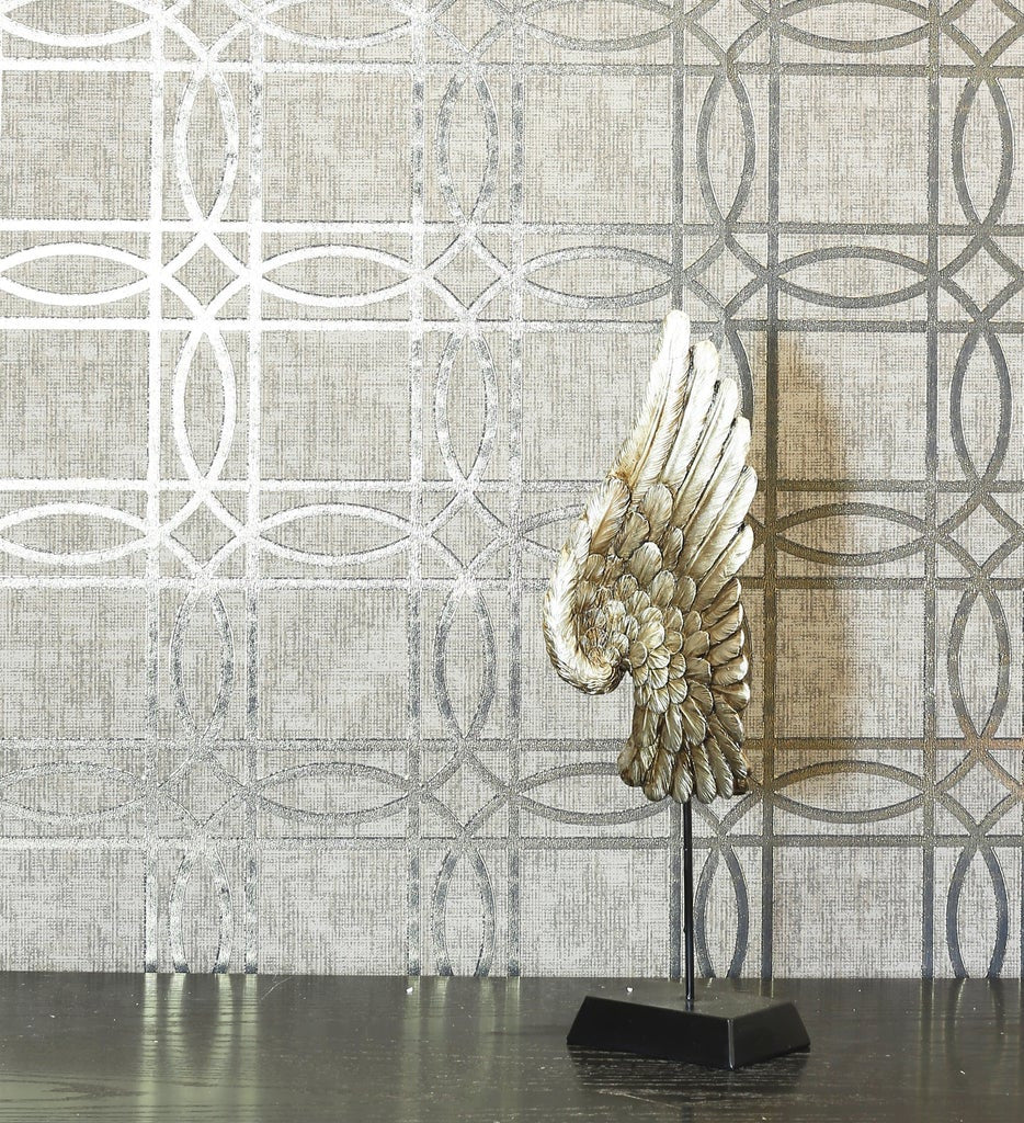 903205 Kiss Foil Geo Wallpaper By Arthouse