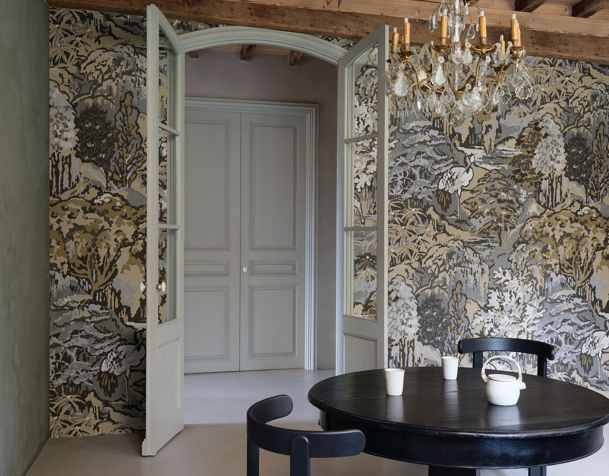90516A Riverbank Ombre Les Tapisseries Wallpaper by Arte