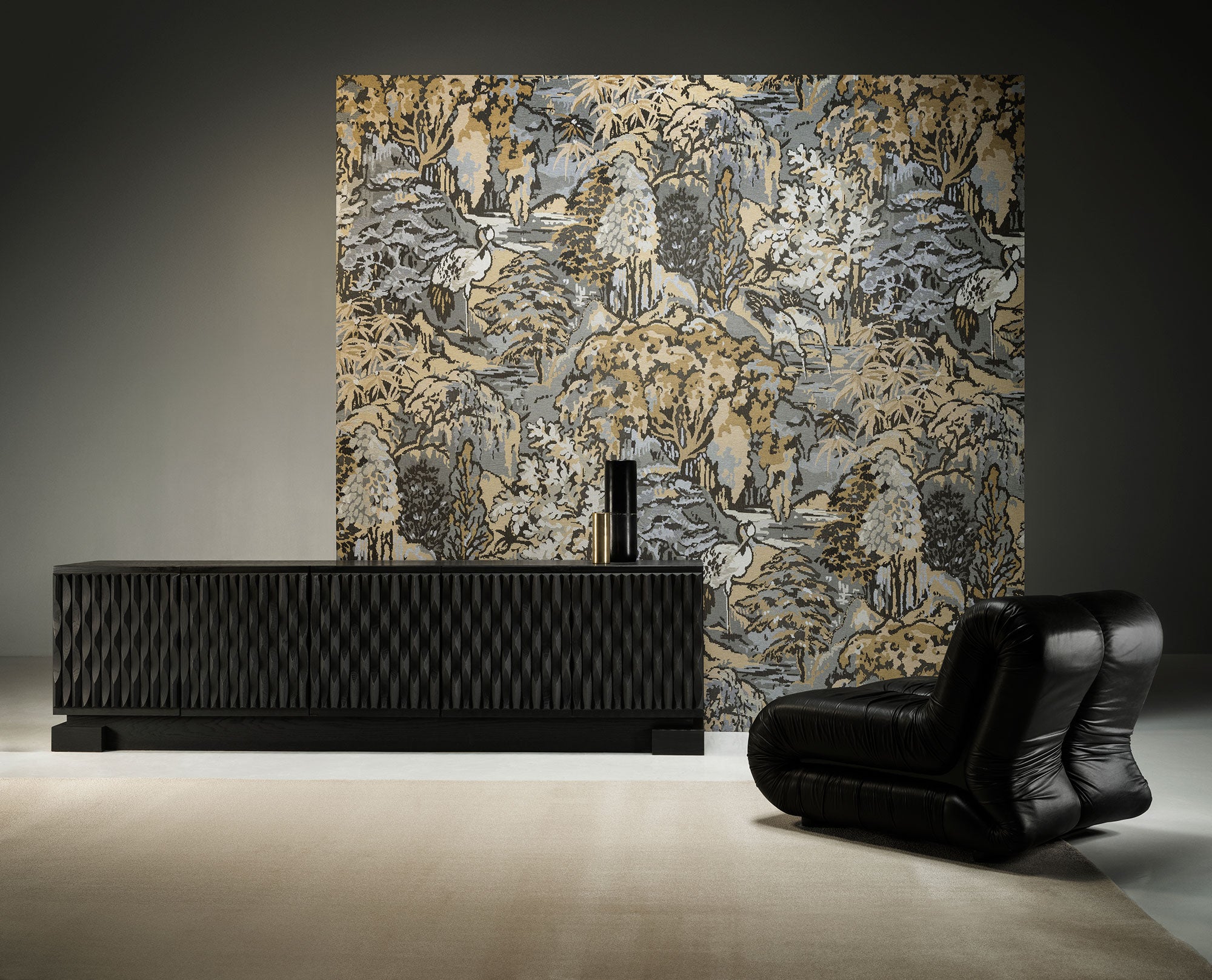 90516A Riverbank Ombre Les Tapisseries Wallpaper by Arte