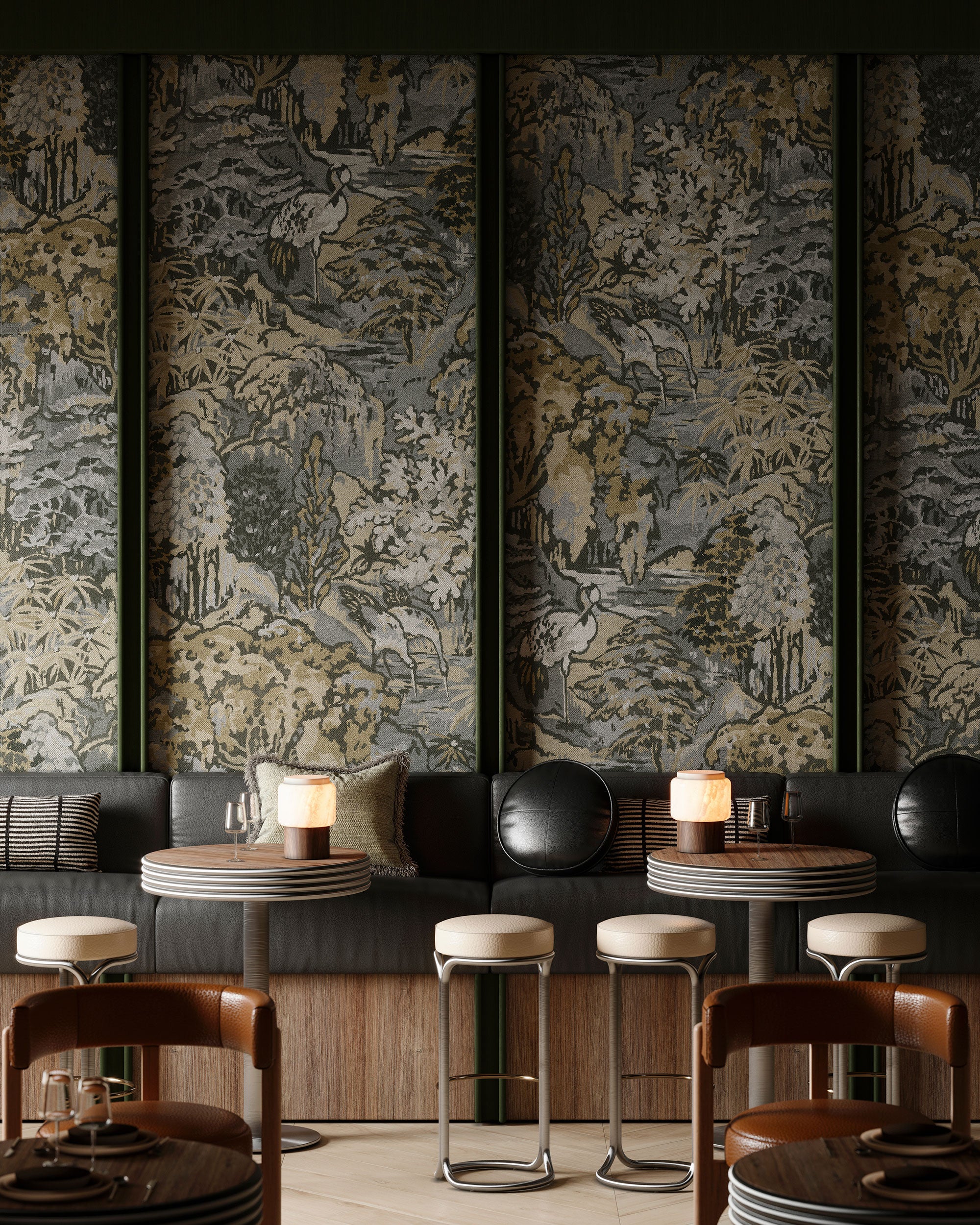 90516A Riverbank Ombre Les Tapisseries Wallpaper by Arte