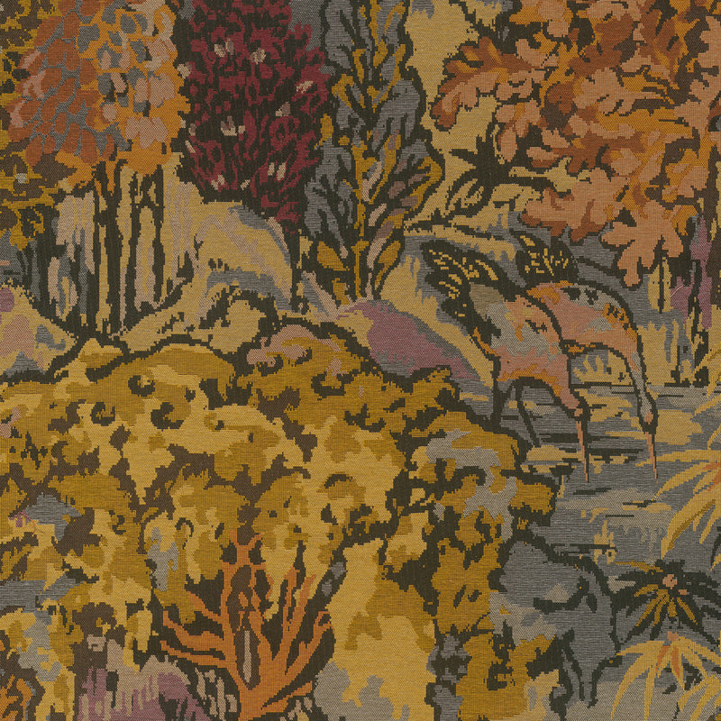 90517A Riverbank Autumn Gold Les Tapisseries Wallpaper by Arte