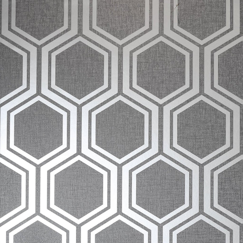 906601 Luxe Hexagon Wallpaper By Arthouse