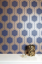 906604 Luxe Hexagon Wallpaper By Arthouse