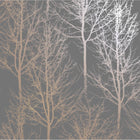 90761 Rhea Zandra Trees Grey and Rose Gold Wallpaper By Holden DŽcor