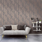 Rhea Zandra Trees Grey and Rose Gold Wallpaper By Holden DŽcor