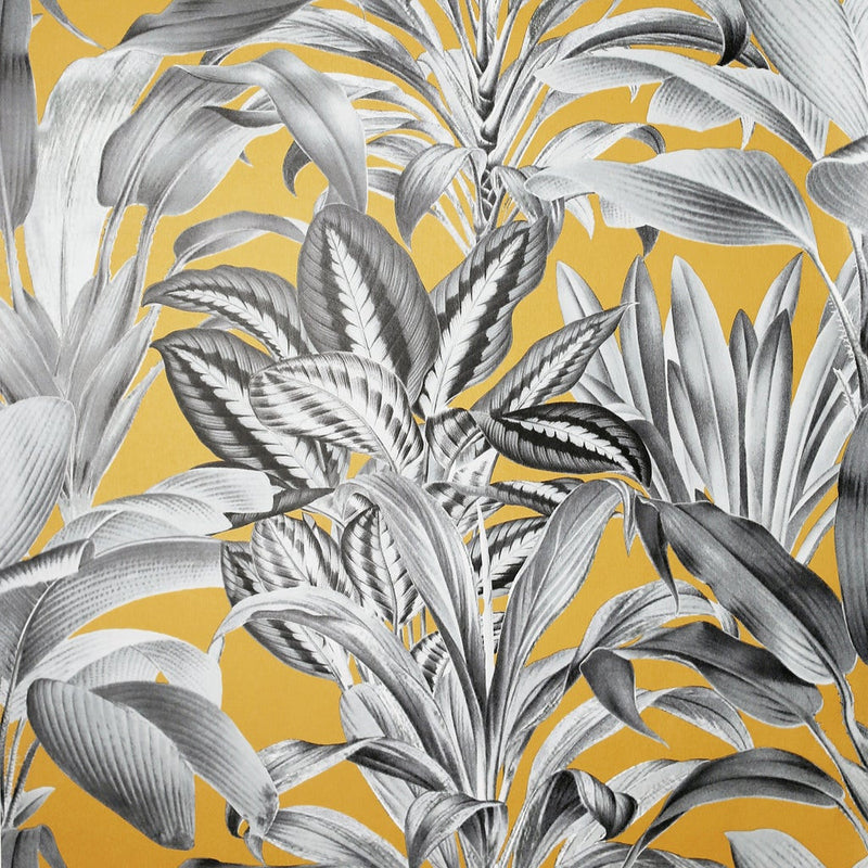 909502 Greenhouse Plants Ochre Wallpaper By Arthouse