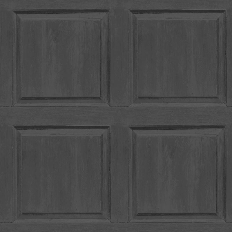 909600 Charcoal Washed Wood Panel Wallpaper by Arthouse