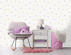 91000 Watercolour Polka Dots Pink Yellow Wallpaper by Holden Decor