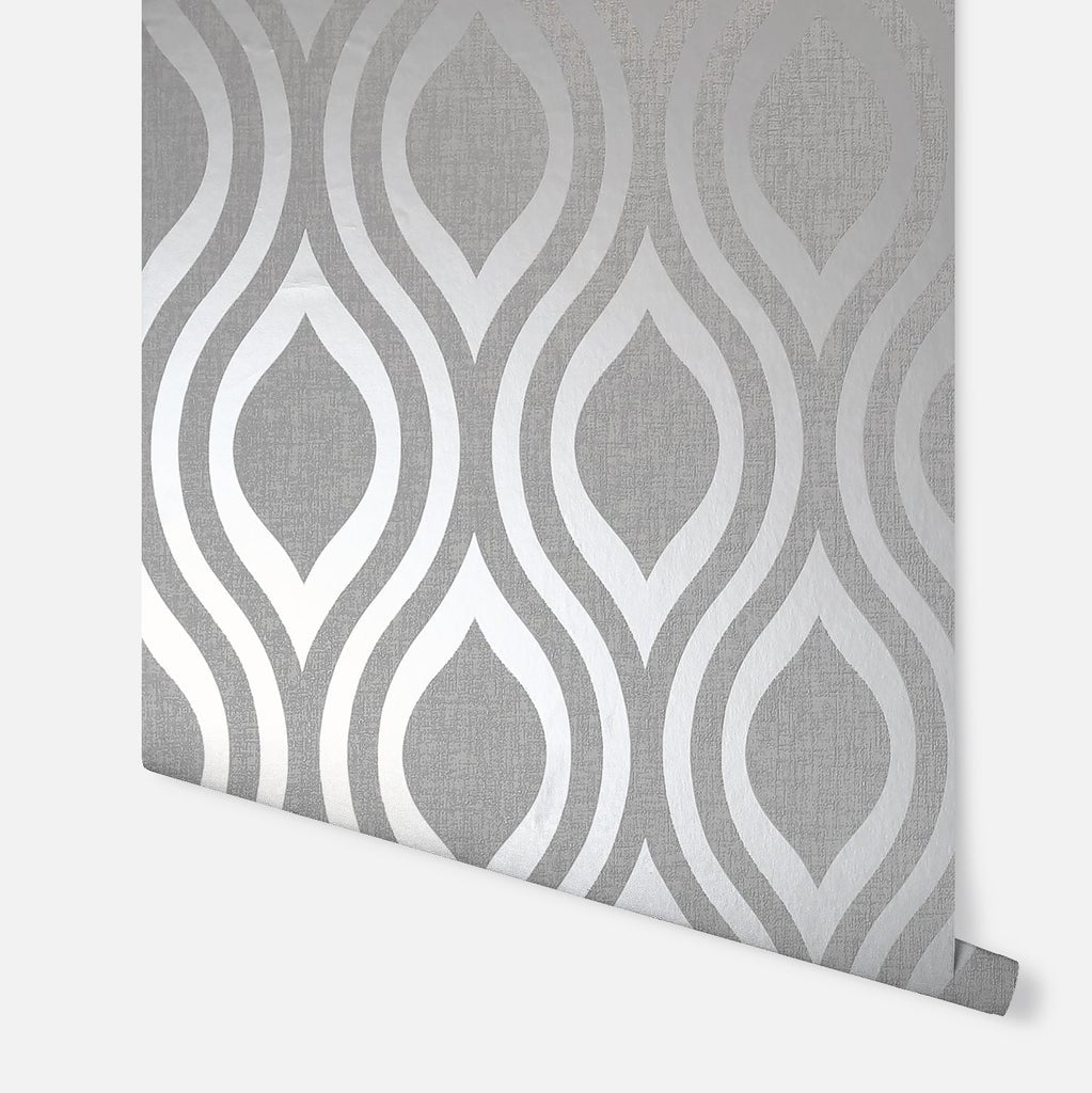 910204 Luxe Ogee Wallpaper By Arthouse