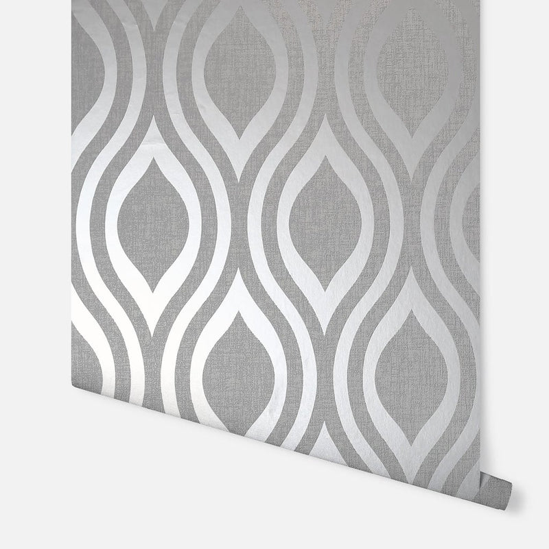 910204 Luxe Ogee Wallpaper By Arthouse