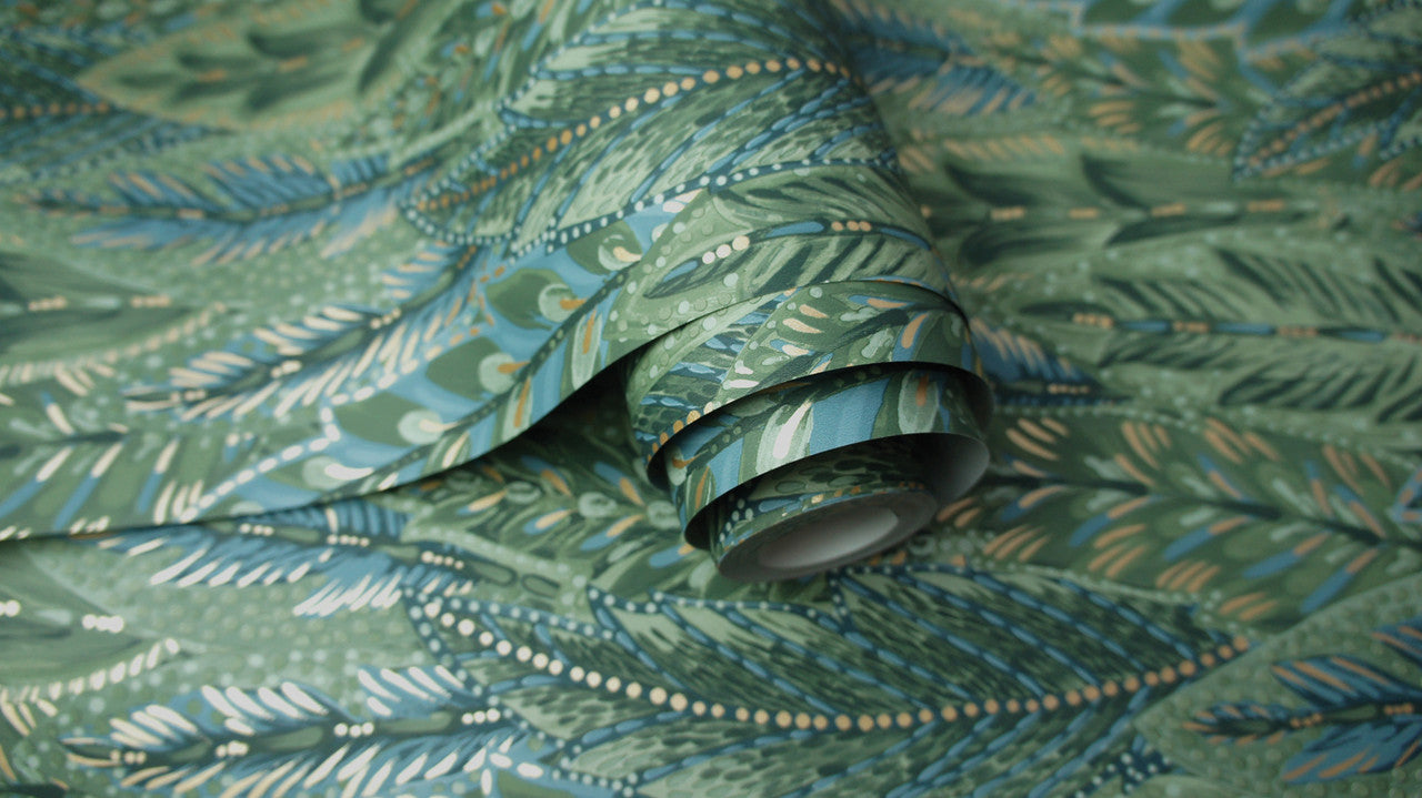 91300 Amherst Green Wallpaper by Holden Decor