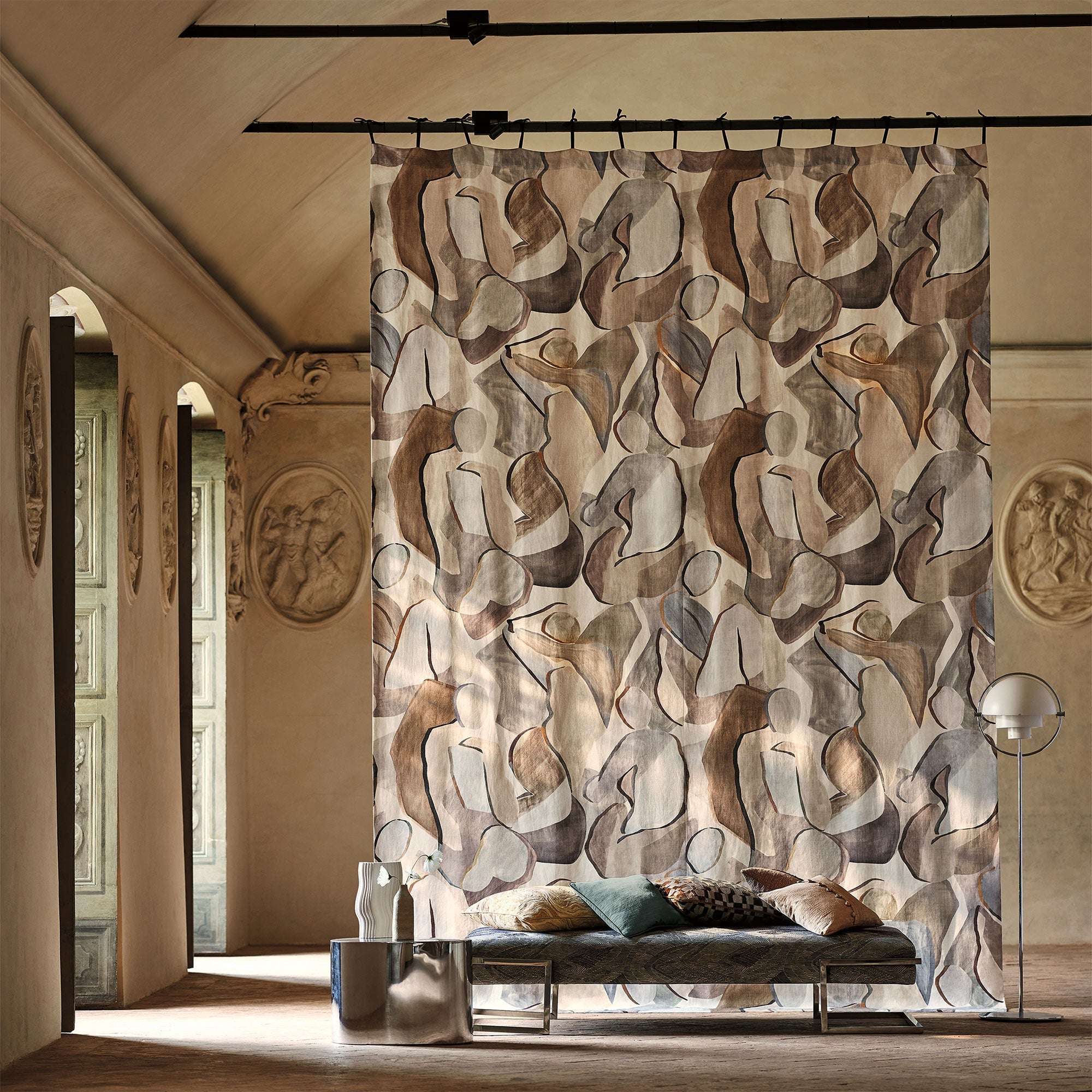 9135/01 Figura Ashlar Tsauri Fabric by Black Edition