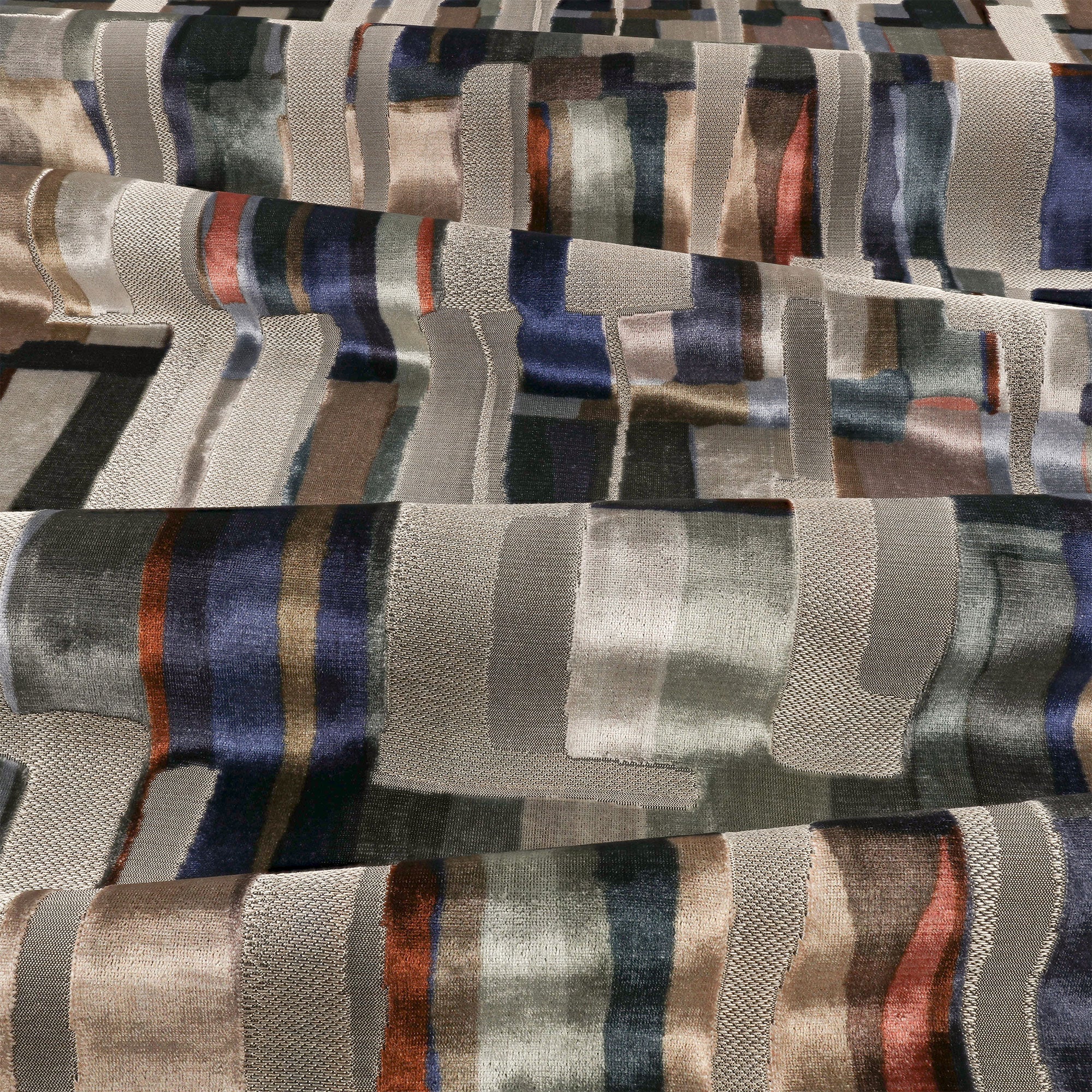 9136/02 Quadrata Lazurite Tsauri Fabric by Black Edition