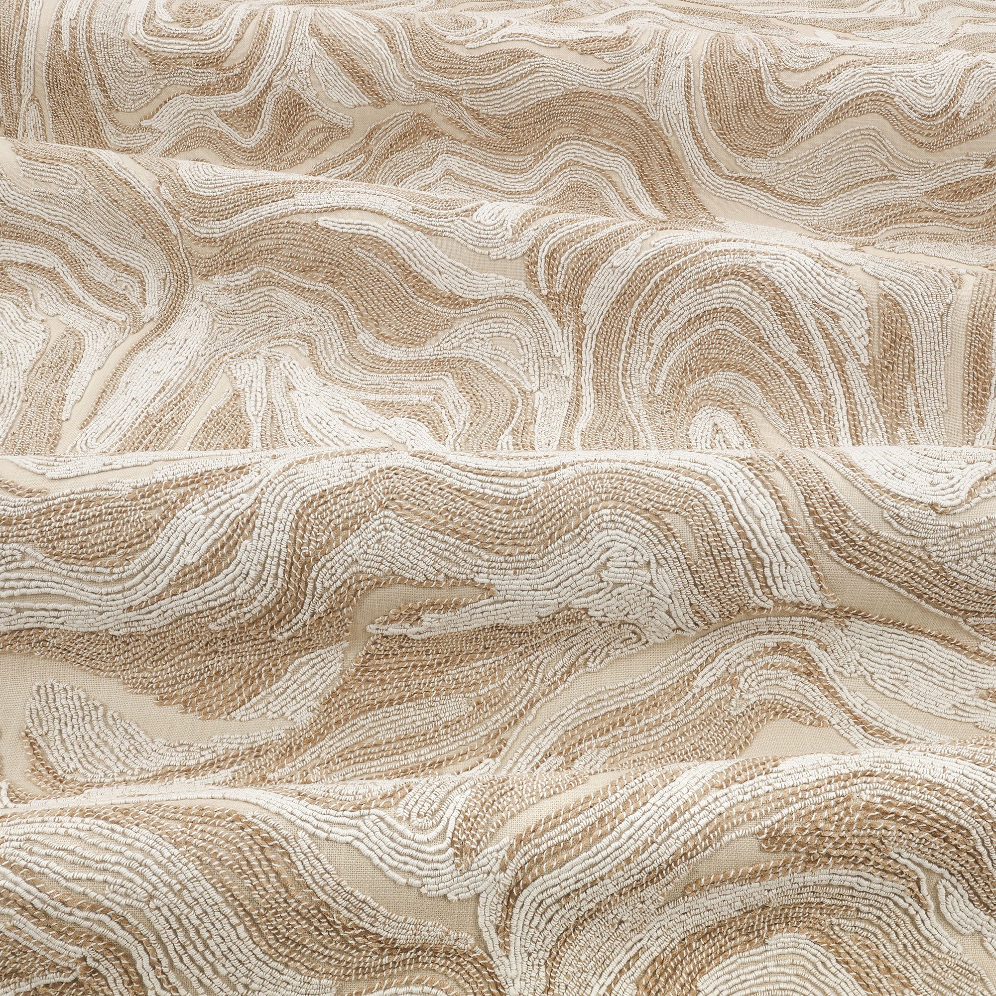 9142/01 Ondeto Sand Tsauri Fabric by Black Edition