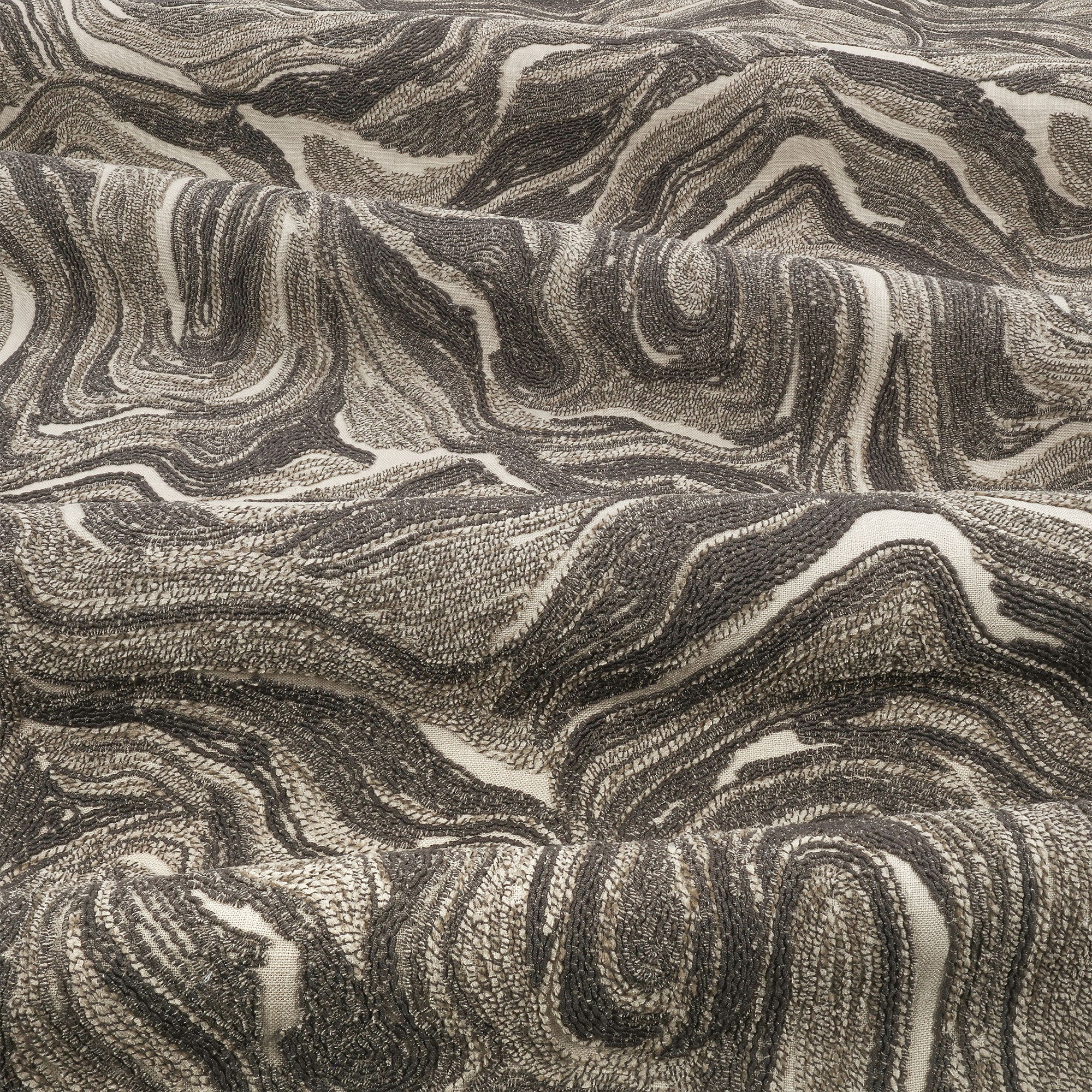 9142/02 Ondeto Anthracite Tsauri Fabric by Black Edition