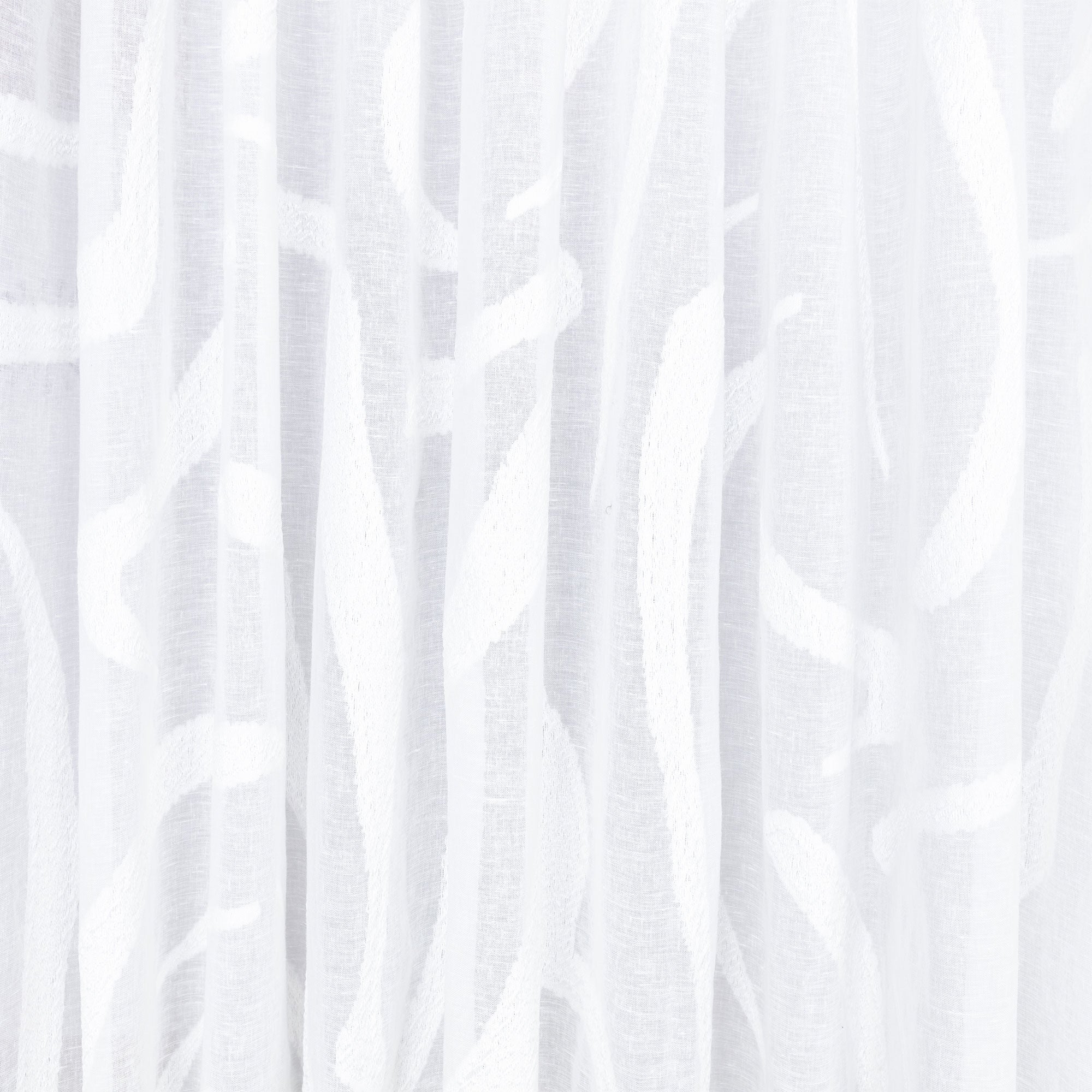 9144/01 Contour Sheer Whitewash Tsauri Fabric by Black Edition