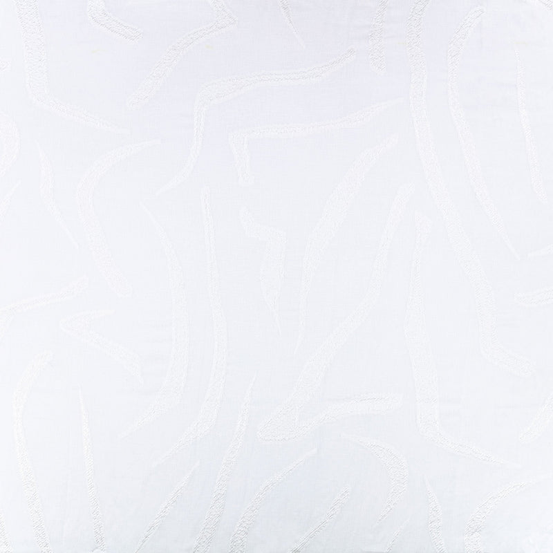9144/01 Contour Sheer Whitewash Tsauri Fabric by Black Edition
