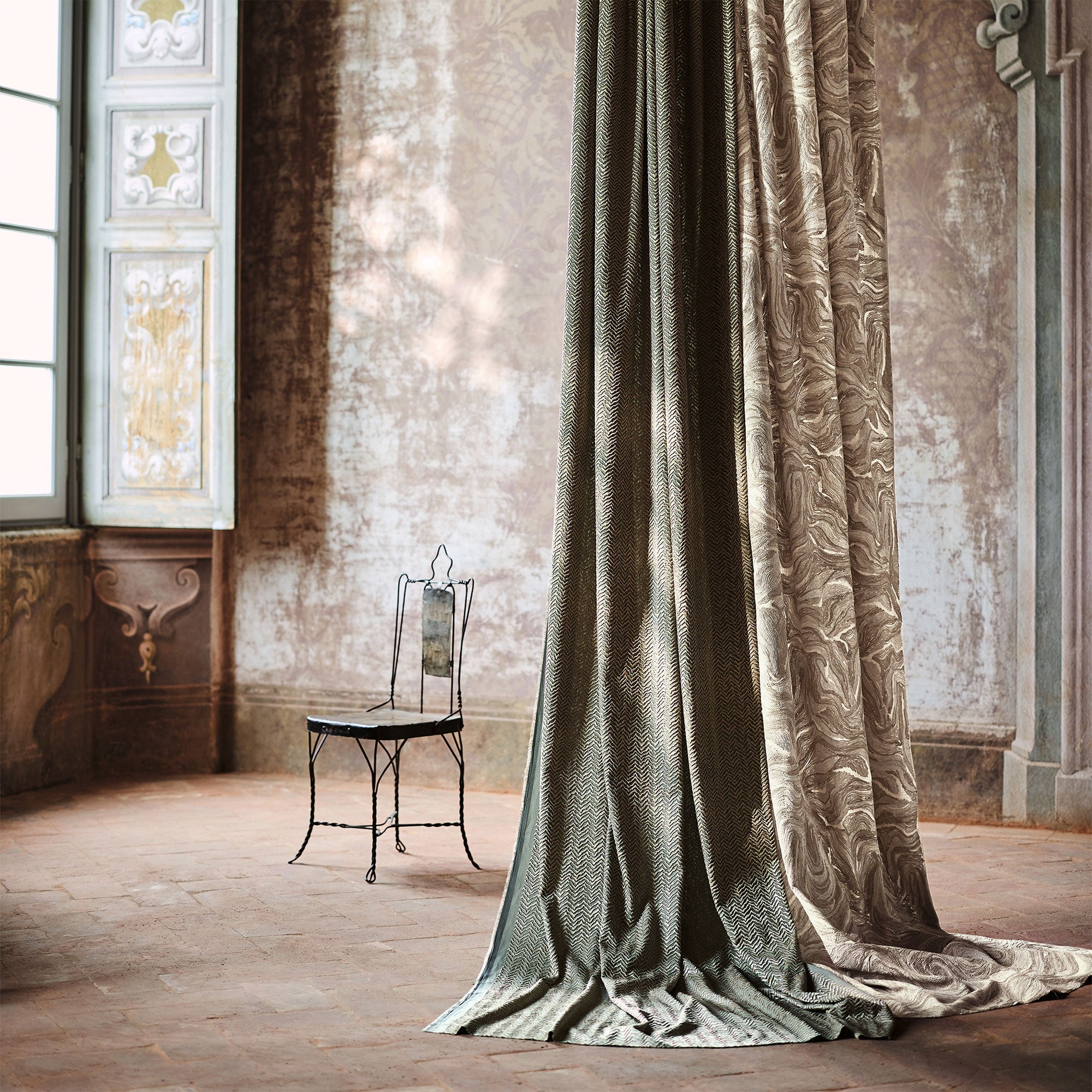 9146/02 Musona Ashlar Isoku Fabric by Black Edition