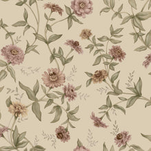 9152 Zinnia Powder Pink Flowers Wallpaper by Boråstapeter - Flat