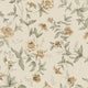 Zinnia Light Beige Flowers Wallpaper by Boråstapeter