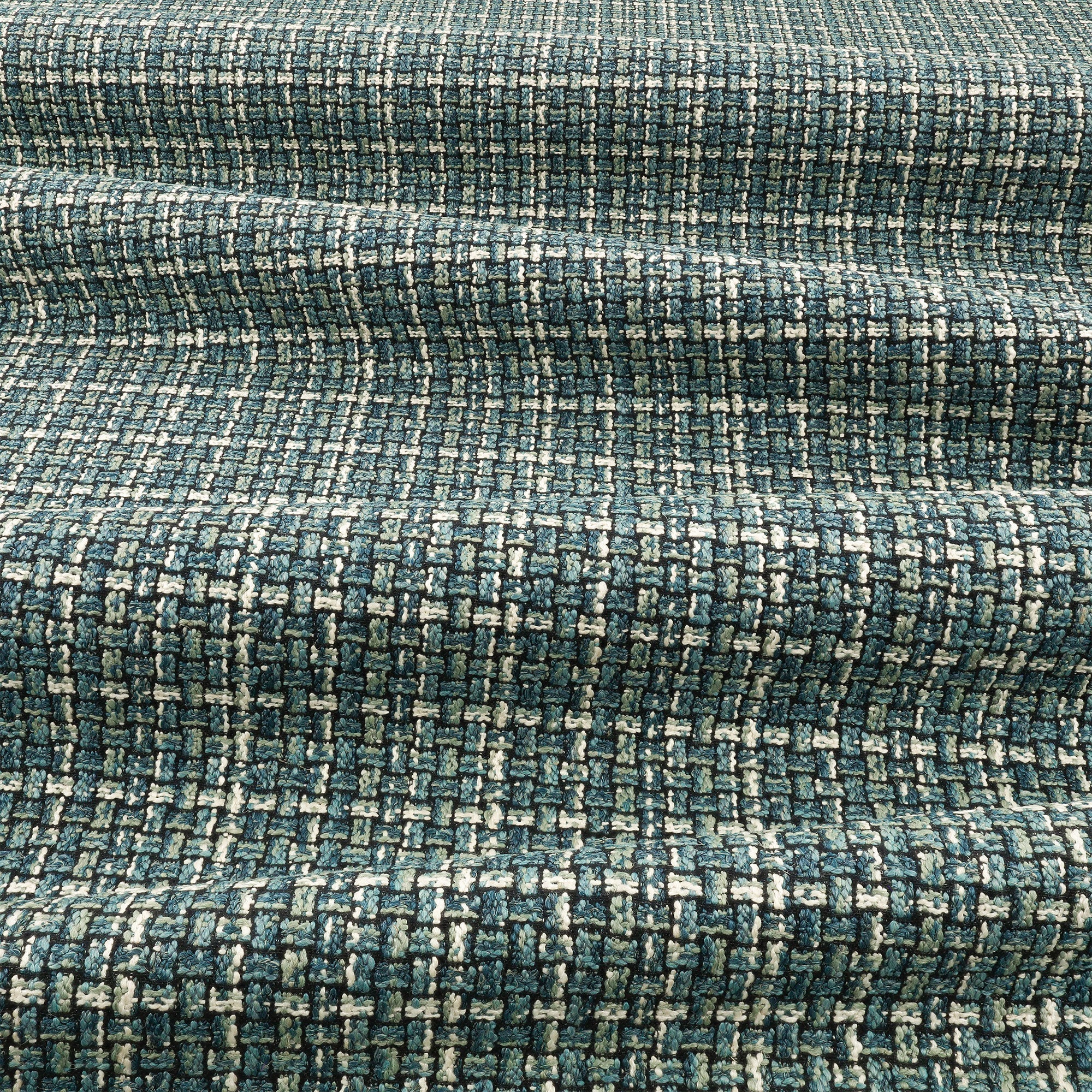 9154/02 Ruban Teal Arkose Fabric by Black Edition
