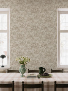 9156 Archive Flower Warm White Flowers Wallpaper by Boråstapeter - Roomshot