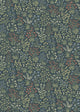 Vildflora Deep Blue Flowers Wallpaper by Boråstapeter