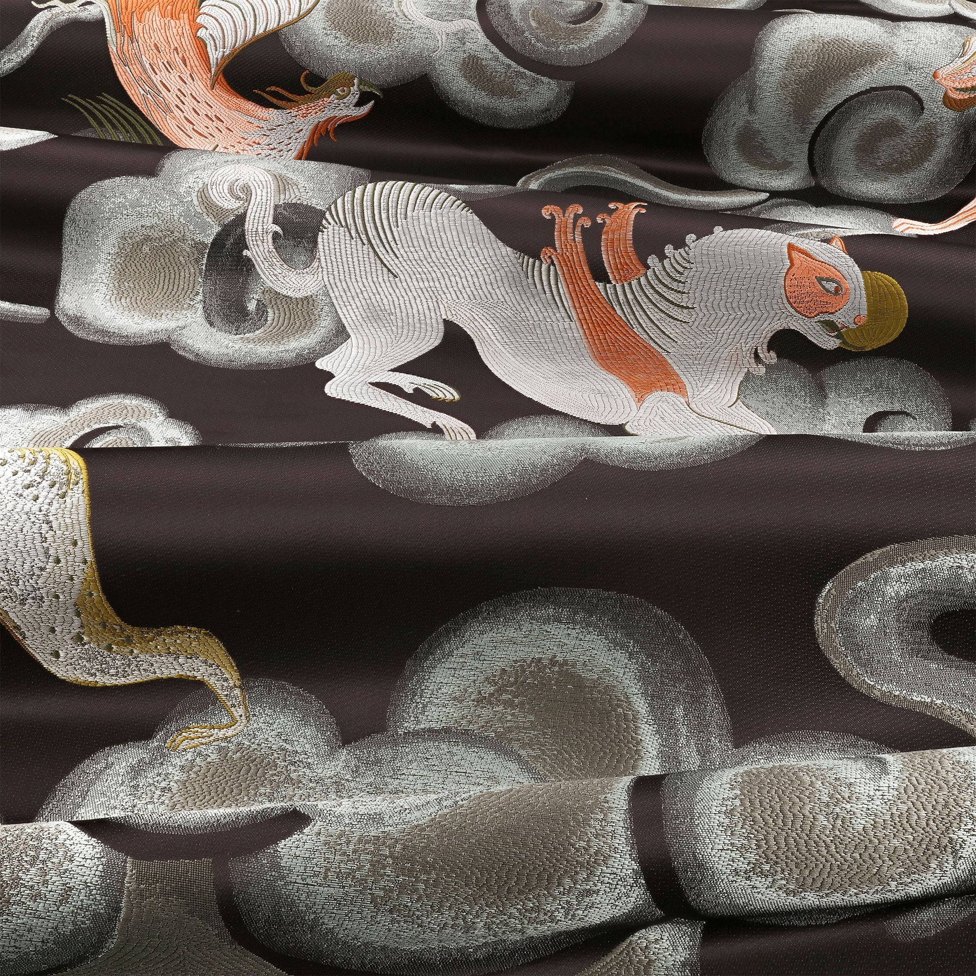 9164/01 Timor Malachite Istoria Fabric by Black Edition