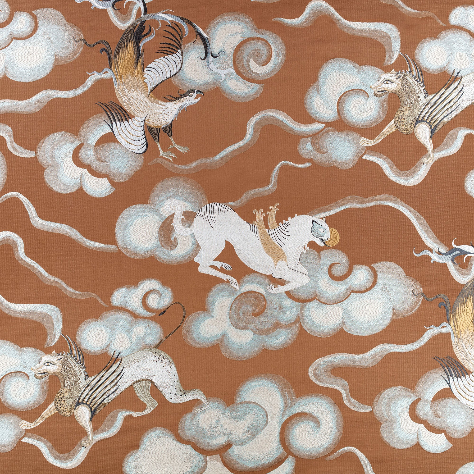 9162/02 Chimera Copper Istoria Fabric by Black Edition